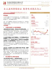 系列点评六十八：自主盈利持续验证 期待电动拐点向上