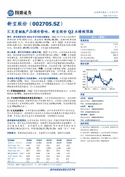 汇兑贡献&产品调价影响,新宝股份Q2业绩超预期