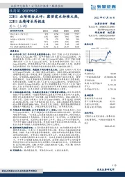 22H1业绩预告点评:露营需求持续火热,22H1业绩增长再提速