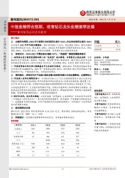 黄河旋风公司点评报告:中报业绩符合预期,培育钻石龙头业绩逐季改善