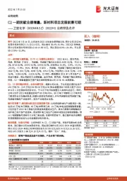 2022H1业绩预告点评:C2一期贡献业绩增量,新材料项目发展前景可期