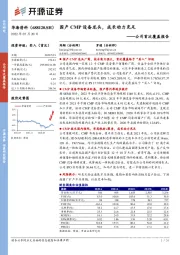 公司首次覆盖报告：国产CMP设备龙头，成长动力充足