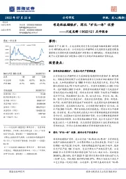 点评报告:布局钒钛磁铁矿,深化“矿化一体”优势