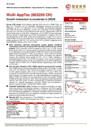 Growth momentum to accelerate in 2H22E