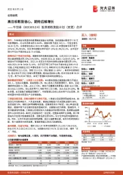 股票期权激励计划（变更）点评：高目标彰显信心，期待后续增长