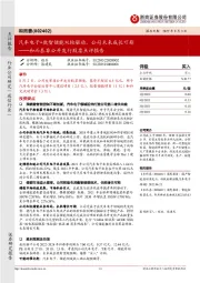 和而泰非公开发行股票点评报告:汽车电子+数智储能双轮驱动,公司未来成长可期