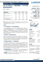 2022年中报点评:业绩超预期,下半年仍有望保持高速增长