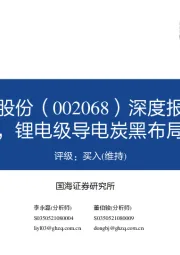 深度报告:炭黑景气回升,锂电级导电炭黑布局打开成长空间