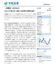 2022半年报点评：锆系产品盈利性达到历史最佳