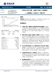 中报点评：2022H1扭亏为盈，高端产品收入大幅增长