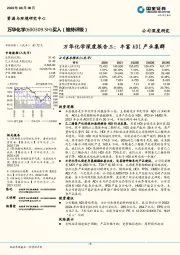 万华化学深度报告三：丰富ADI产业集群