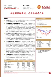 2022年中报点评：业绩超预期高增，平台化布局凸显