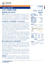 22Q2业绩超出预期,盈利能力环比回升