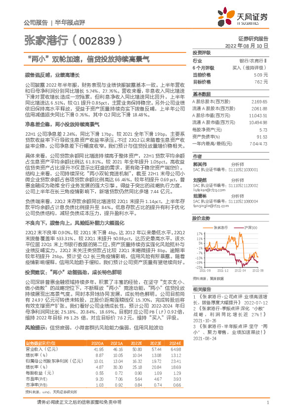 “两小”双轮加速，信贷投放持续高景气