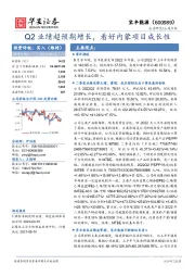 Q2业绩超预期增长,看好内蒙项目成长性