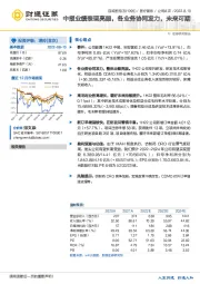 中报业绩表现亮眼，各业务协同发力，未来可期