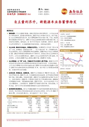 自主量利齐升,新能源车业务蓄势待发
