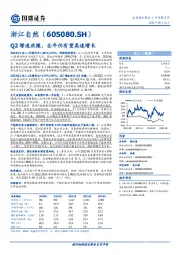 Q2增速放缓，全年仍有望高速增长