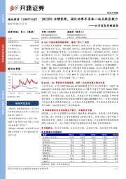公司信息更新报告:2022H1业绩亮眼,强化功率半导体一站式供应能力