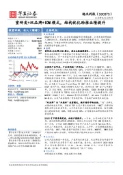 重研发+双品牌+IDM模式，结构优化助推业绩提升