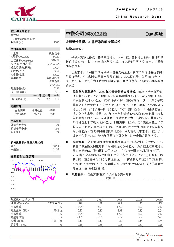 业绩弹性显现，扣非后净利润大幅成长