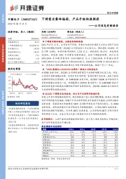 公司信息更新报告:下游需求整体偏弱,产品升级快速推进