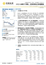 22Q2业绩好于预期，布局培育钻石高增赛道