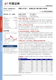 公司信息更新报告：深耕大行客户，持续受益于银行数字化转型