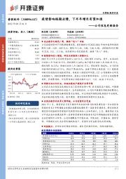 公司信息更新报告：疫情影响短期业绩，下半年增长有望加速