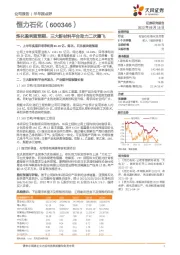 炼化盈利超预期,三大新材料平台助力二次腾飞