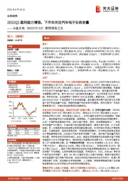 跟踪报告之五:2022Q2盈利能力增强,下半年关注汽车电子业务放量
