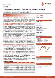 2022年半年报点评：二季度业绩环比大幅增长，下半年塔筒及叶片销量环比有望高增