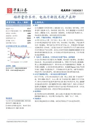 硅料量价齐升，电池片新技术投产在即