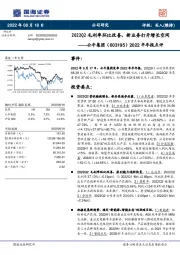 2022半年报点评：2022Q2毛利率环比改善，新业务打开增长空间