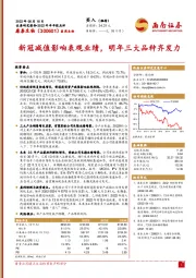 新冠减值影响表观业绩，明年三大品种齐发力