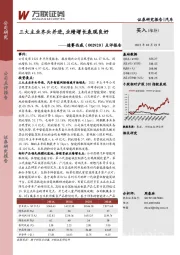 点评报告：三大主业齐头并进，业绩增长表现良好