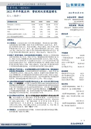 2022年半年报点评:营收同比实现高增长