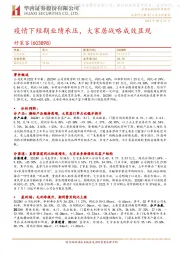 疫情下短期业绩承压,大家居战略成效显现