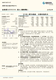 Q2收入增长稳健，业绩短期承压