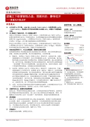 报喜鸟中报点评:逆境之下经营韧性凸显,预期向好,静待花开
