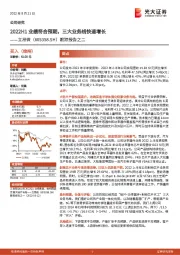 跟踪报告之二：2022H1业绩符合预期，三大业务线快速增长