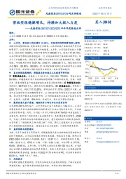 2022年半年度报告点评：营收实现稳健增长，持续加大投入力度