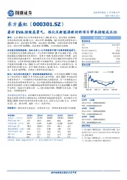 看好EVA持续高景气,炼化及新能源新材料项目带来持续成长性