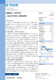 三项主业齐头并进,持续快速增长