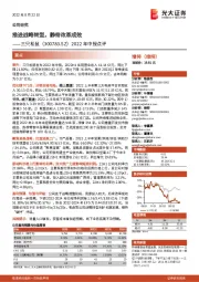 2022年中报点评:推进战略转型,静待改革成效