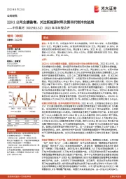 2022年半年报点评：22H1公司业绩稳增，关注新能源材料及第四代制冷剂进展