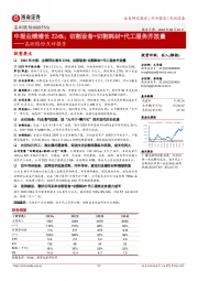 高测股份点评报告:中报业绩增长224%;切割设备+切割耗材+代工服务齐放量