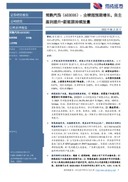 业绩超预期增长,自主盈利提升+新能源持续放量