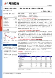 公司信息更新报告:下游需求短期受挫,高端跃迁持续推进