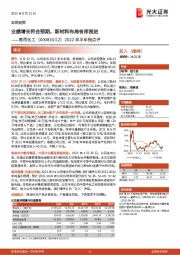 2022年半年报点评:业绩增长符合预期,新材料布局有序推进